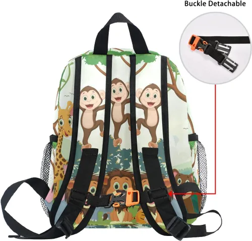 Vista 5 de Mochilas para niños, Animal Mono, Pequeño, Mochilas Daypack