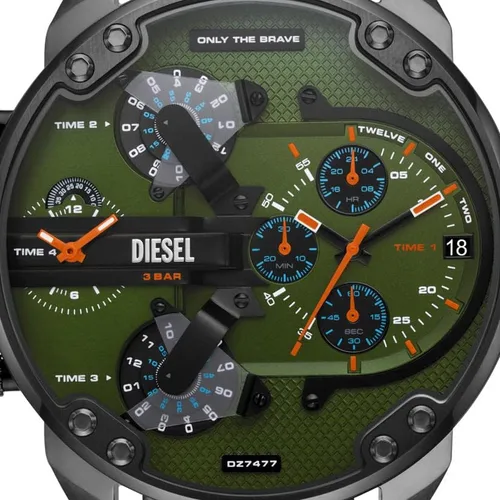 Vista 4 de Diesel - Reloj Mr. Daddy 2.0 de cuarzo y acero inoxidable con cronógrafo