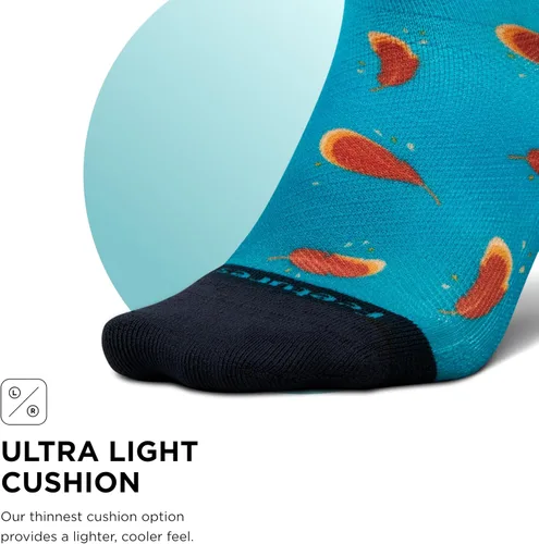 Vista 38 de Feetures Elite Ultra Light Cushion Mini Crew Sock - Calcetines deportivos con compresión dirigida