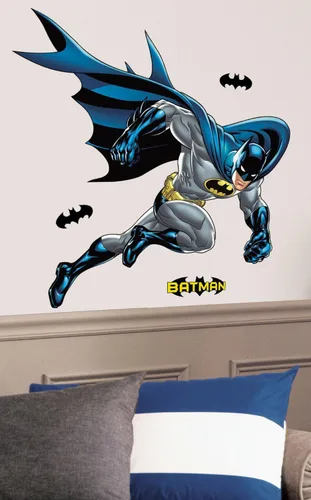 Vista 2 de RoomMates RMK1864GM Batman - Calcomanía para pared, color azul