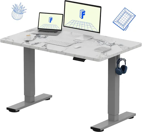 Vista 31 de FLEXISPOT Escritorio de Pie de Altura Ajustable Eléctrico, Marco de Escritorio de Pie de Acero Resistente con Controlador de Memoria