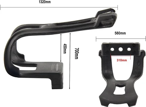 Vista 6 de leadrise® pedales para bicicleta con correas de nylon.