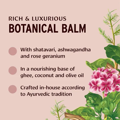 Vista 6 de Banyan Botanicals Bálsamo de belleza – Hidratante orgánico facial y corporal con shatavari y ashwagandha – Crema rica de noche, bálsamo de manos