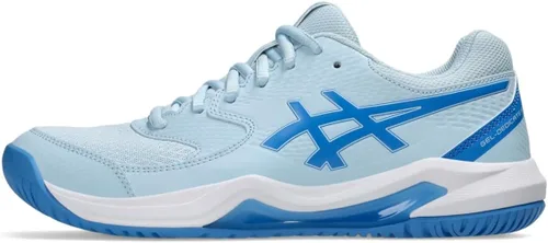 Vista 16 de ASICS Zapatos de tenis para mujer, Gel-Dedicate, 8 Blanco/Plata pura