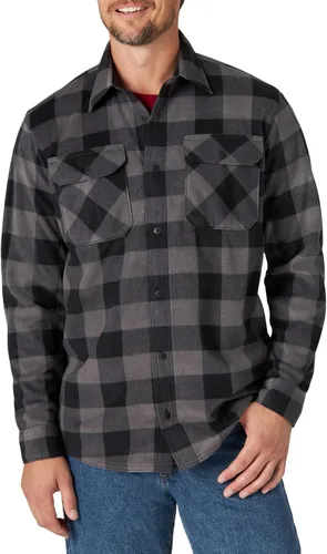 Vista 9 de Wrangler Authentics - Camisa de vellón pesado, de manga larga, para hombre Búfalo de abed
