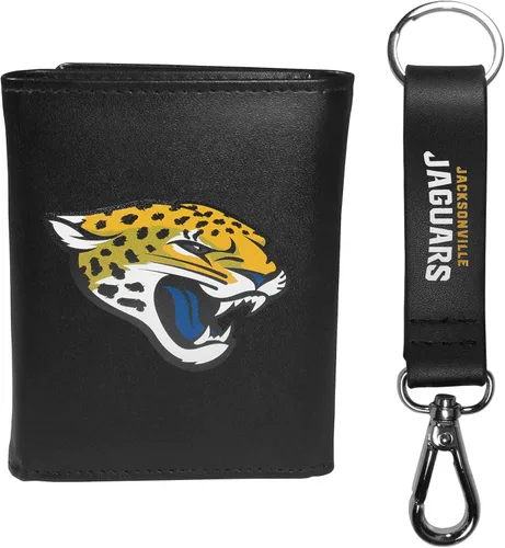 Vista 5 de Siskiyou Sports NFL unisex Tri-fold Wallet & Strap Key Chain