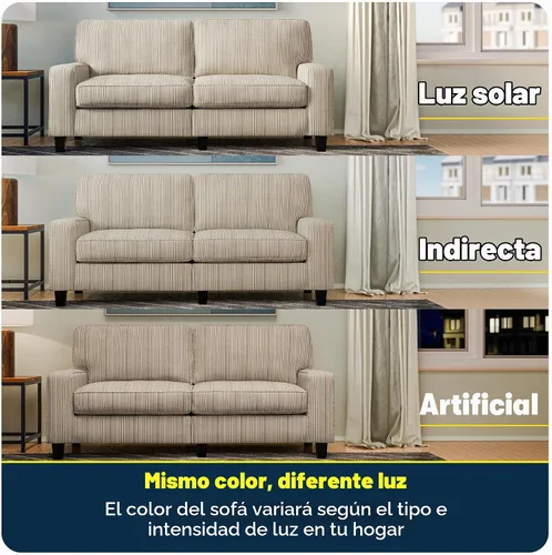 Vista 9 de Serta Palisades Sofás Tapizados para Sala, Sofá de Diseño Moderno, Tela, Beige
