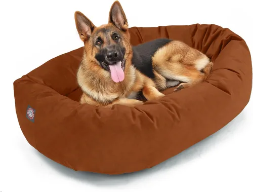 Vista 61 de Majestic Pet Cama para Perros de 52 Pulgadas de Ante Calmante Lavable 52x35x11 (Pulgadas) – Acogedora Cama Redonda para Perros con Forma de Dona