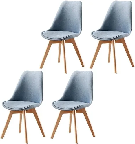 Vista 12 de Sillas de comedor modernas, silla lateral tapizada para el hogar, silla auxiliar para sala de conferencias, silla de comedor, silla de comedor sin