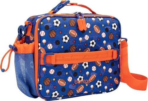 Vista 3 de Bentgo Juego de bolsas de almuerzo aisladas con caja de almuerzo estilo bento, para niños (deportes)