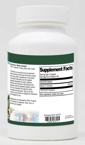 Vista 2 de Maca 5:1-450 mg (100 Cápsulas, ZIN: 520737)
