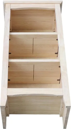 Vista 7 de Librería coctelera de madera maciza - 36" H