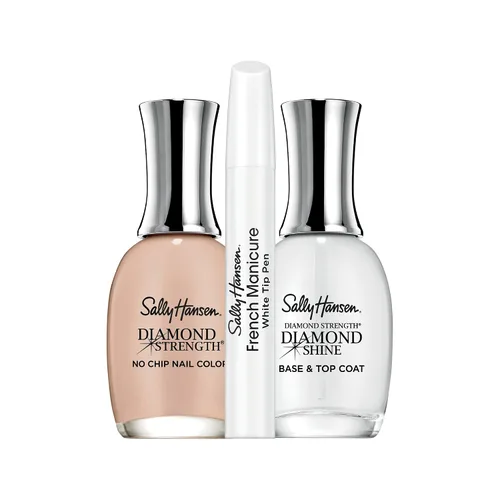 Vista 7 de Sally Hansen Diamond Strength, diamantes, crecimiento de uñas, capa protectora, transparente, esmalte de uñas gris brillante