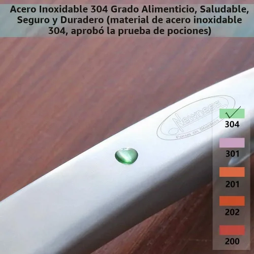 Vista 9 de Servidor de espaguetis, [resistente al óxido, formación integral, duradero] Tenedor para pasta Newness de acero inoxidable 304 con mango ergonómico