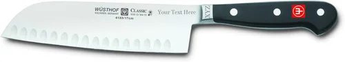 Vista 5 de wusthof-trident 4183 – 7 Classic 6 – 1/2" Hollow cuchillo Santoku forjado