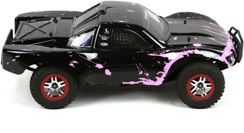Vista 2 de SummitLink Reemplazo de cuerpo personalizado compatible con color rosa fangoso sobre negro para automóvil o camión RC escala 1/10
