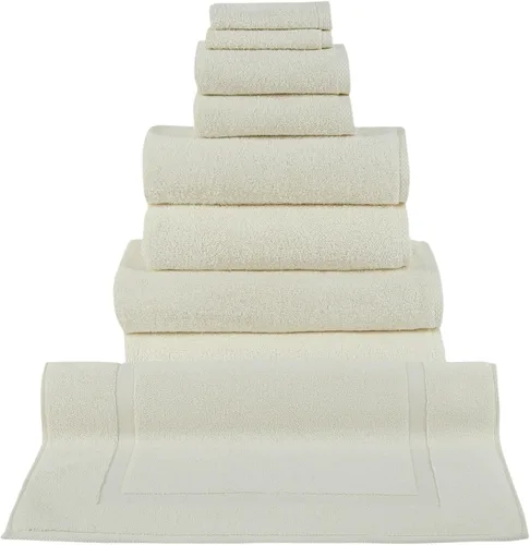 Vista 9 de Toallas turcas clásicas prémium juego de toallas suaves – Incluye toallas de baño de gran tamaño, toallas de baño, toallas de mano, toallas de baño