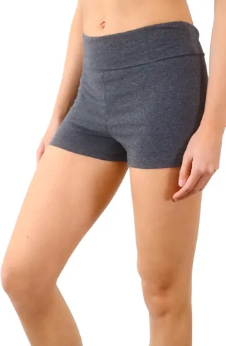 Vista 2 de Pure Look Paquete de 3 pantalones cortos de yoga de algodón elástico para mujer