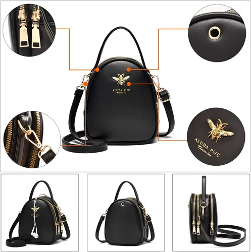 Vista 3 de Bandolera pequeña bolsa elegante estilo mensajero cartera bolsa de mano para mujer