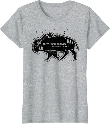 Vista 23 de Camiseta Dry Tortugas National Park Buffalo FL Cutout Florida, Blanco, S
