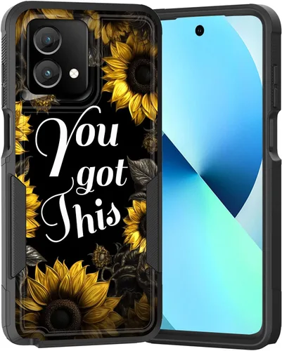 Vista 238 de para Moto G Play 4G 2024, funda de dos capas híbrida resistente y a prueba de golpes, PC duro + silicona suave protectora para Motorola Moto G Play