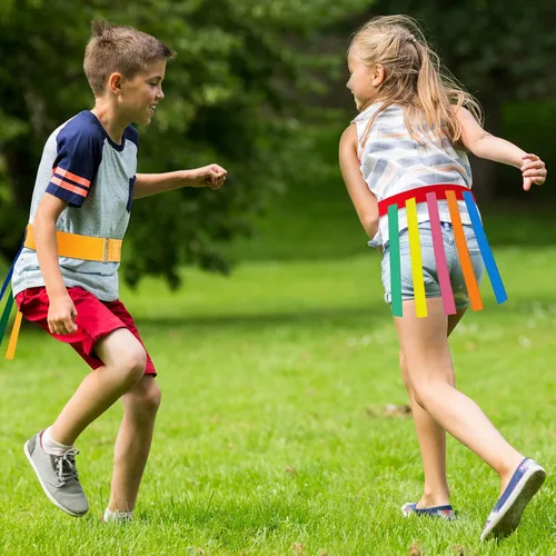 Vista 2 de Wettarn Juego de cinturón de juego de 8 piezas, equipo de captura para adultos y niños, ideal para reuniones familiares, parques, reuniones, fiestas