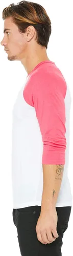 Vista 2 de Bella Canvas Camiseta de béisbol de manga 34 (3200)