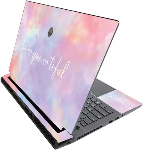 Vista 386 de MightySkins - Skin brillante con purpurina para Alienware M17 R3 (2020) y M17 R4 (2021) - Diversión de los años 90 Acabado duradero con purpurina