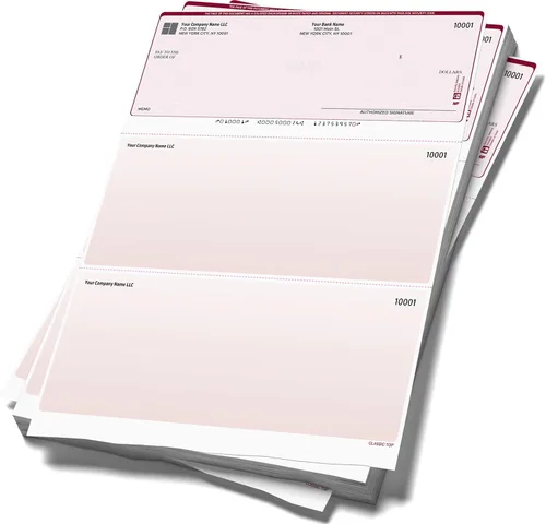 Vista 6 de Comprobaciones de computadora compatibles con control de calidad en la parte superior [1000 hojas] púrpura clásico
