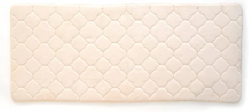 Vista 21 de Tapete de baño de espuma viscoelástica bordada con tecnología Water Shield, 17 x 24 pulgadas, angora