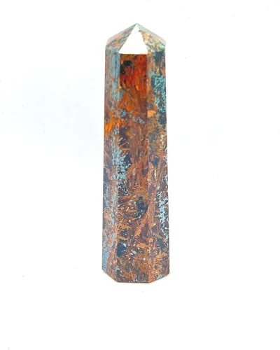 Vista 60 de WholesaleGemShop - Torre de obelisco de piedras preciosas de 3 pulgadas, faceta gigante, cristal de roca de Aura Rock Natural pulido Earth Wand