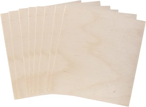 Vista 7 de Mandala Crafts Tablero de madera contrachapada de abedul báltico de 3 x 5 pulgadas, 16 hojas de madera finas para manualidades, modelo de grabado