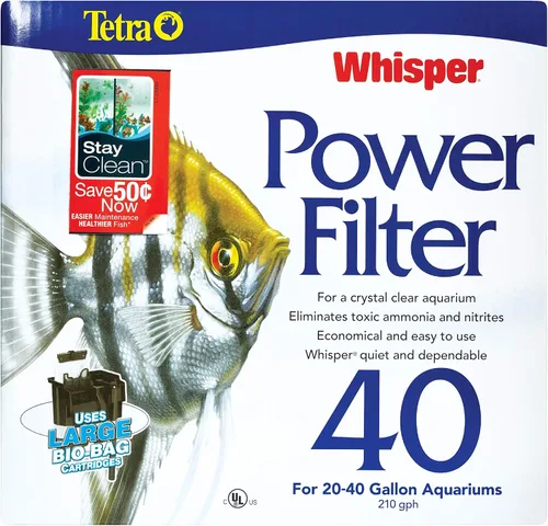 Vista 2 de Tetra Whisper Filtro de potencia, Negros & Grises