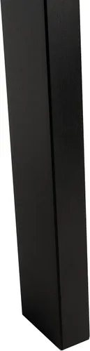 Vista 10 de SAFAVIEH Kamy DSK9401D - Escritorio de madera para computadora con 2 Escritorio para computadora, metal caoba, 2 estantes, 28 pulgadas en total Negro