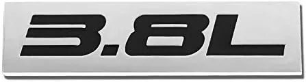 Vista 6 de 1.5L Negro/Cromo Aleación de Aluminio Auto Maletero Puerta Guardabarros Parachoques Insignia Calcomanía Emblema Cinta Adhesiva Pegatina