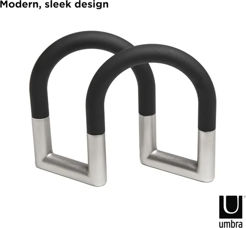 Vista 11 de Umbra servilletero giratorio Metal, spring mechanism, adjustable arms, space saving storage, modern design, easy to use, recycled plastic