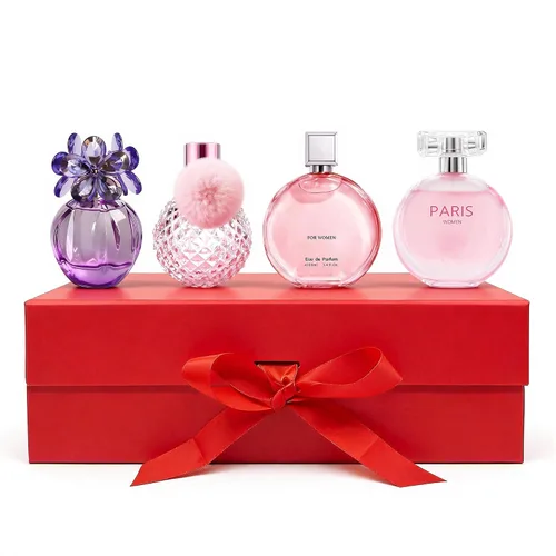 Vista 17 de AFLUXE Set de perfume para mujer, 4 piezas, perfume de larga duración
