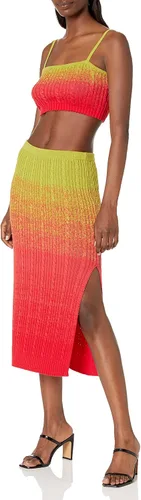 Vista 4 de The Drop Falda midi Lola Ombre para mujer