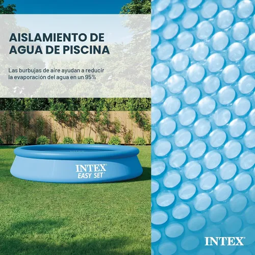 Vista 4 de Intex Cubierta solar para piscinas de 9.5 pies de diámetro de fácil colocación y estructura