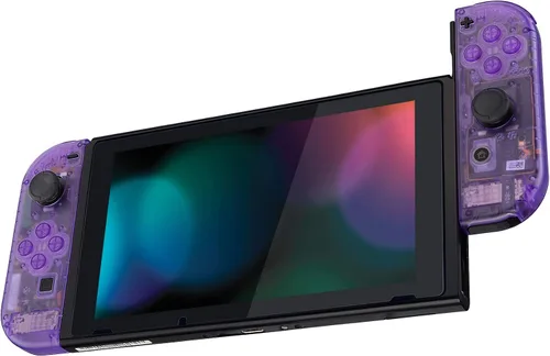 Vista 4 de eXtremeRate - Carcasa de control portátil Joy-Con con set de botones completo repuesto de carcasa hazlo tú mismo para control de Nintendo Switch