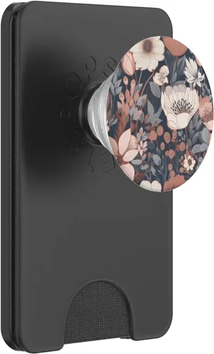 Vista 7 de PopSockets con estampado floral minimalista de flores silvestres estilo bohemio para mujer