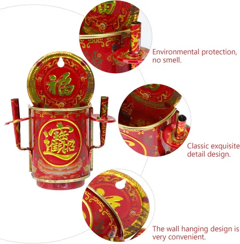 Vista 3 de Cabilock Quemador de incienso de hierro montado en la pared, elegante incensario para decoración de meditación, diseño ligero, fácil de usar, tienda