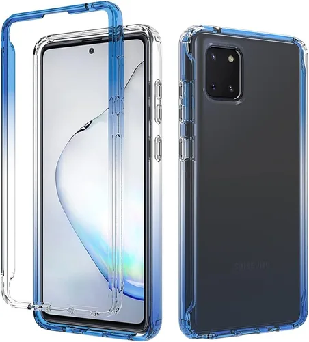 Vista 11 de Pzwoxukhov Funda para Xiaomi Poco M3 M2010J19CG M2010J19CI Caso, alta transparencia, color degradado, funda de absorción de impactos anticaída