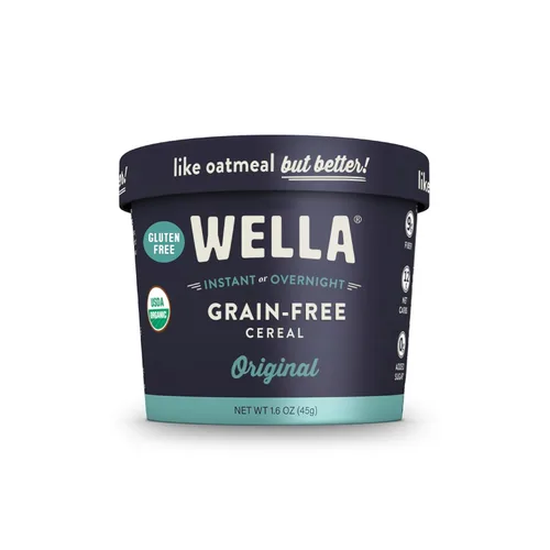 Vista 15 de Wella Cereal Avena Alternativa, Cereal Caliente para el Desayuno Libre de Gluten, Sin Granos Paleo Orgánico Vegano Alto en Proteínas Superalimento a