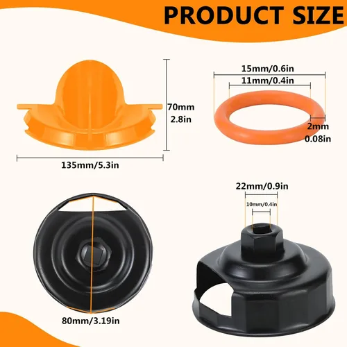 Vista 6 de Kit de cambio de aceite compatible con Harley, herramienta completa de cambio de aceite de motocicleta