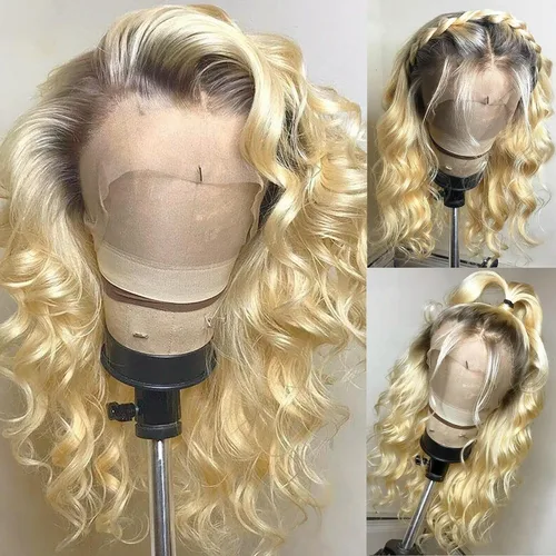 Vista 11 de ANDRIA Pelucas de encaje frontal de 13 x 6 pulgadas, densidad del 200 %, peluca frontal de encaje prearrancada, pelucas sin pegamento, pelucas 13x6