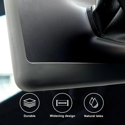 Vista 2 de Rislobx Protector de pantalla para Tesla Model 3/Y, accesorios con marco inferior ampliado, protección de pantalla de consola central de silicona