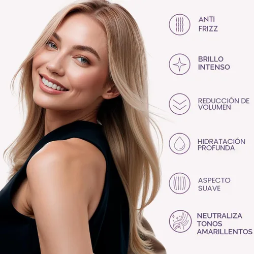 Vista 3 de I Belli Capelli Tratamiento Ravenna B-tox para cabello rubio, 35.2 oz (1kg) - Sin formaldehído, acción anti-encrespamiento, suavizante, hidratación