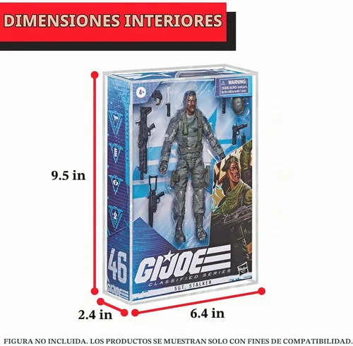 Vista 6 de EVORETRO Estuche Protector de Exhibición para Figuras de Acción Compatible con Figuras de Acción de la Serie Clasificada GI Joe de 6 Pulgadas