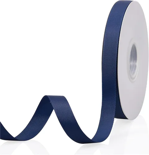 Vista 65 de Cinta de grogrén de doble cara de color liso azul bebé de 1-1/2 pulgadas x 50 yardas para envolver regalos, bodas, fiestas, manualidades, lazos